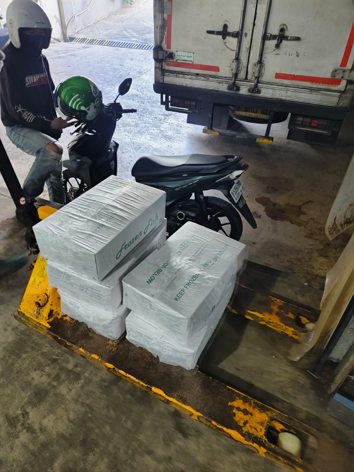 distributor ikan salem frozen tangerang - dokumentasi pengiriman Sahabat Seafood